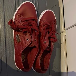 BRAND NEW!! NEVER WORN!! Red Leather Shoes.